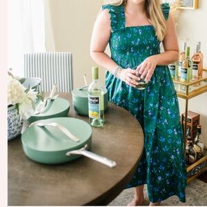 Hill House Green Floral Dress